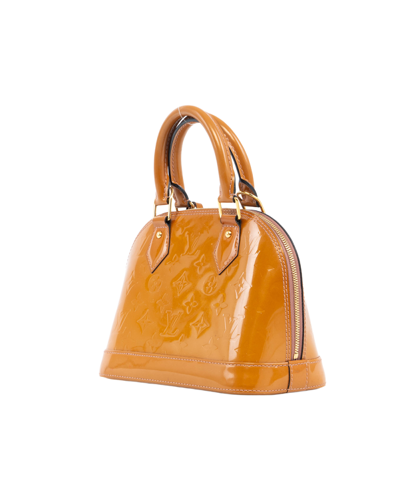 LV ALMA BB YELLOW MUSTARD PATENT GHW MI0163 5346