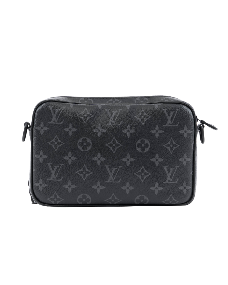 LV ALPHA MESSENGER ECLIPSE MONOGRAM CANVAS SO BLACK HW MICROCHIP 2468