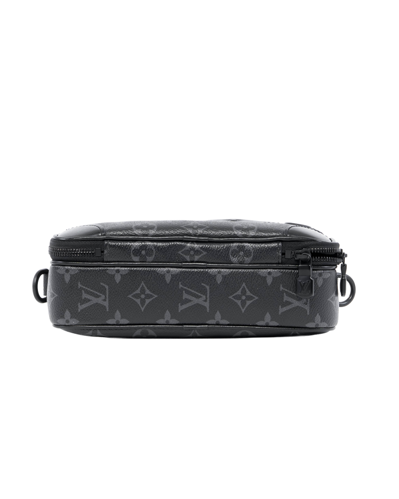 LV ALPHA MESSENGER ECLIPSE MONOGRAM CANVAS SO BLACK HW MICROCHIP 2469
