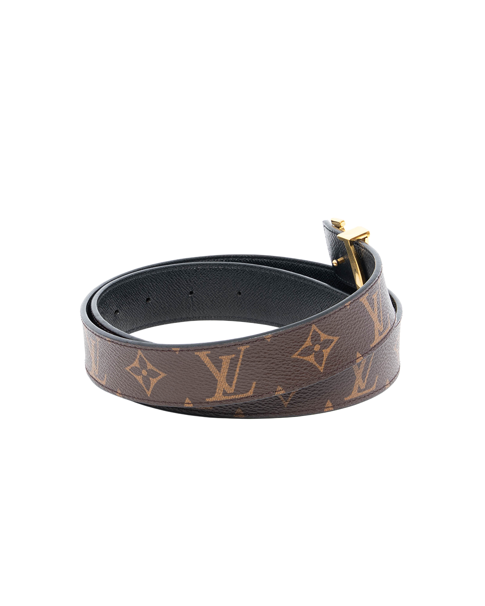 LV BELT 80 BROWN GOLD MONOGRAM CANVAS GHW M9453 1339