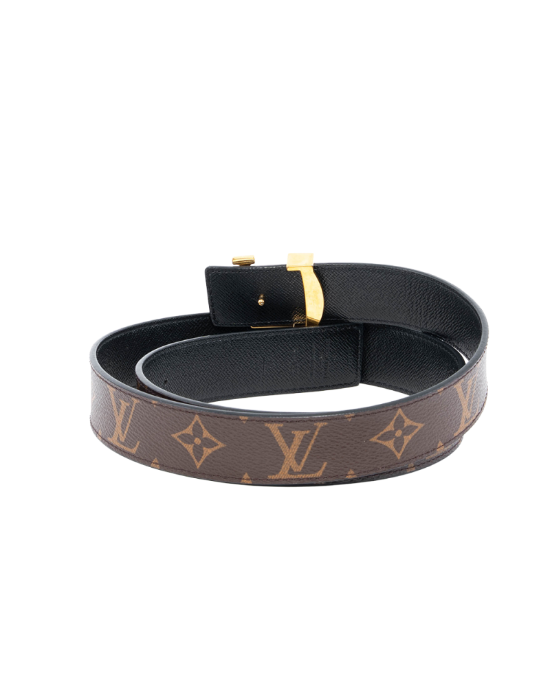 LV BELT 80 BROWN GOLD MONOGRAM CANVAS GHW M9453 1340