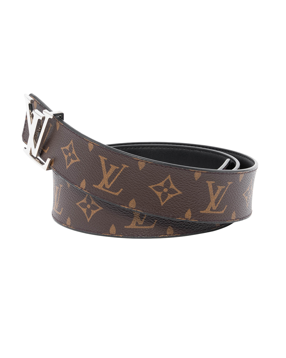 LV BELT 85 BROWN MONOGRAM CANVAS SHW M9821 1175