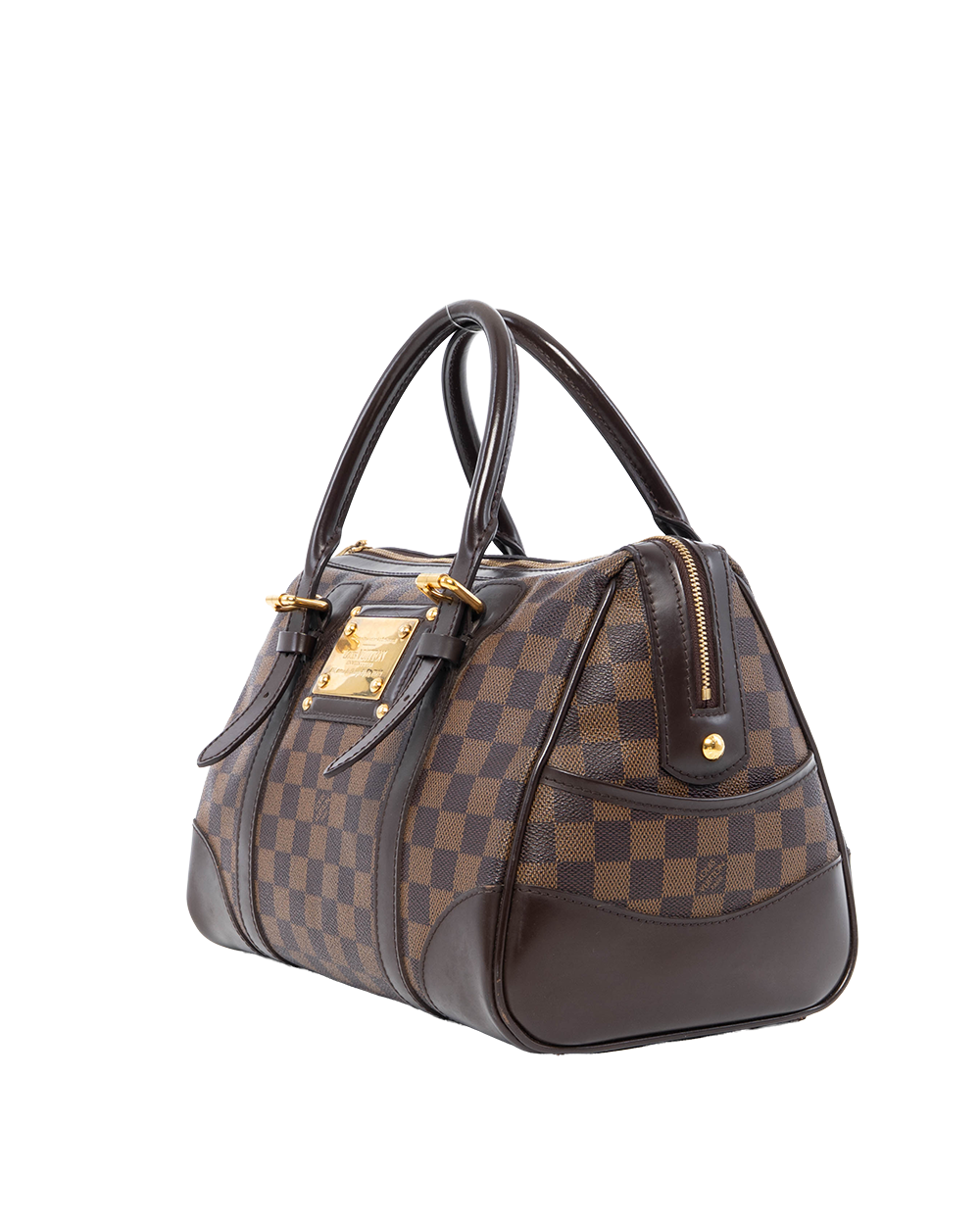 LV BERKELEY TOTE BAG 30 BROWN DAMIER CANVAS GHW DU1130 0171