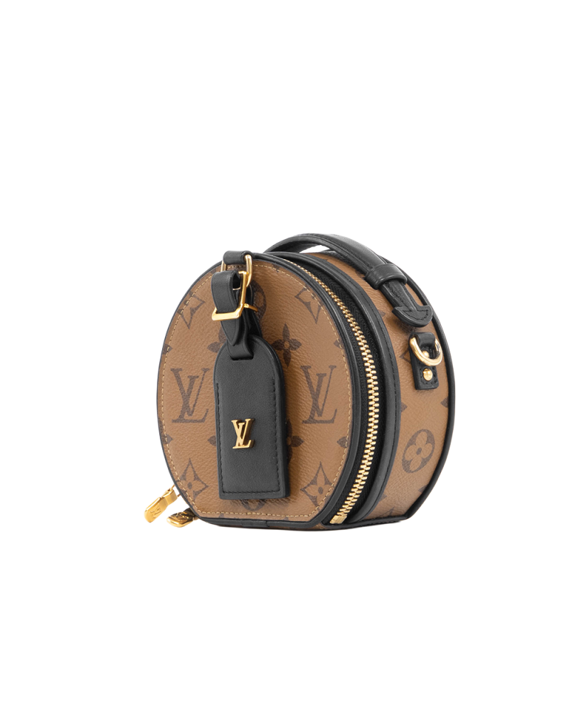 LV BOETIE MINI BROWN MONOGRAM REVERSE GHW MICROCHIP 5439