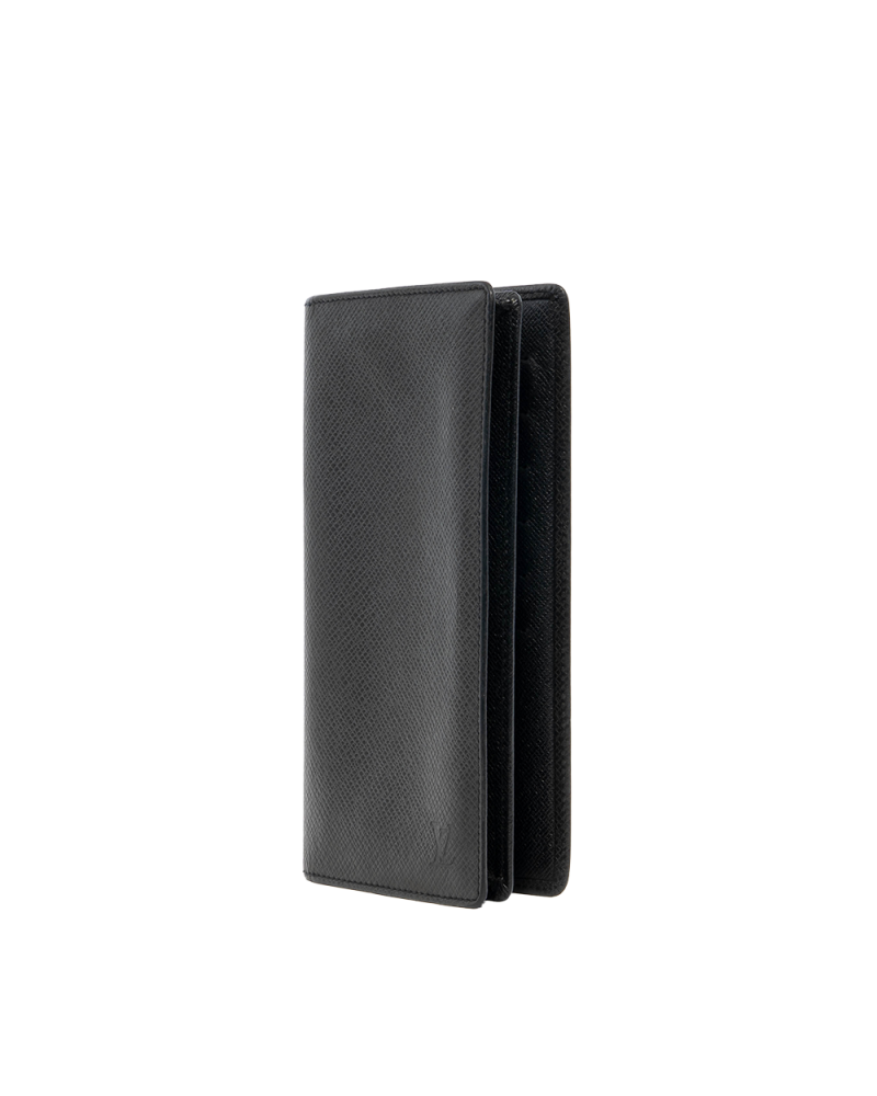 LV BRAZZA WALLET LONG BLACK TAIGA CALF CT0036 8050