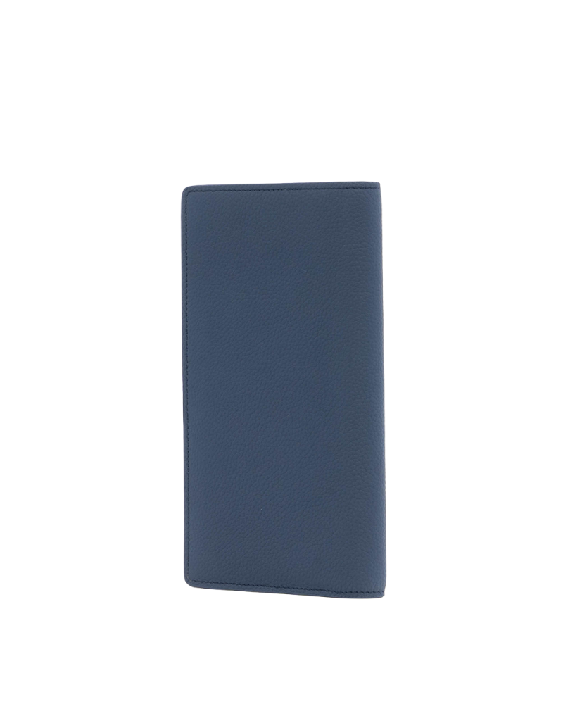 LV BRAZZA WALLET LONG BLUE CALF SHW MICROCHIP 1092