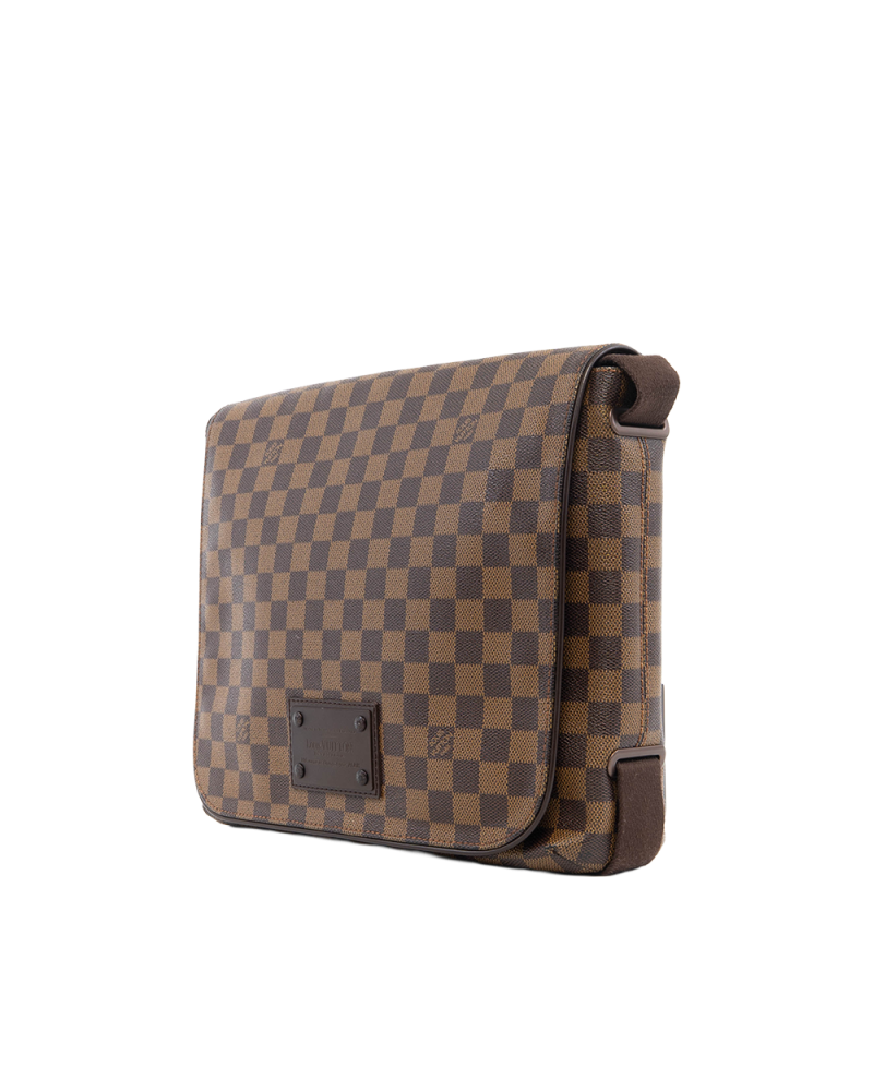 LV BROOKLYN MESSENGER MM BROWN DAMIER CANVAS GHW SR2009 5377