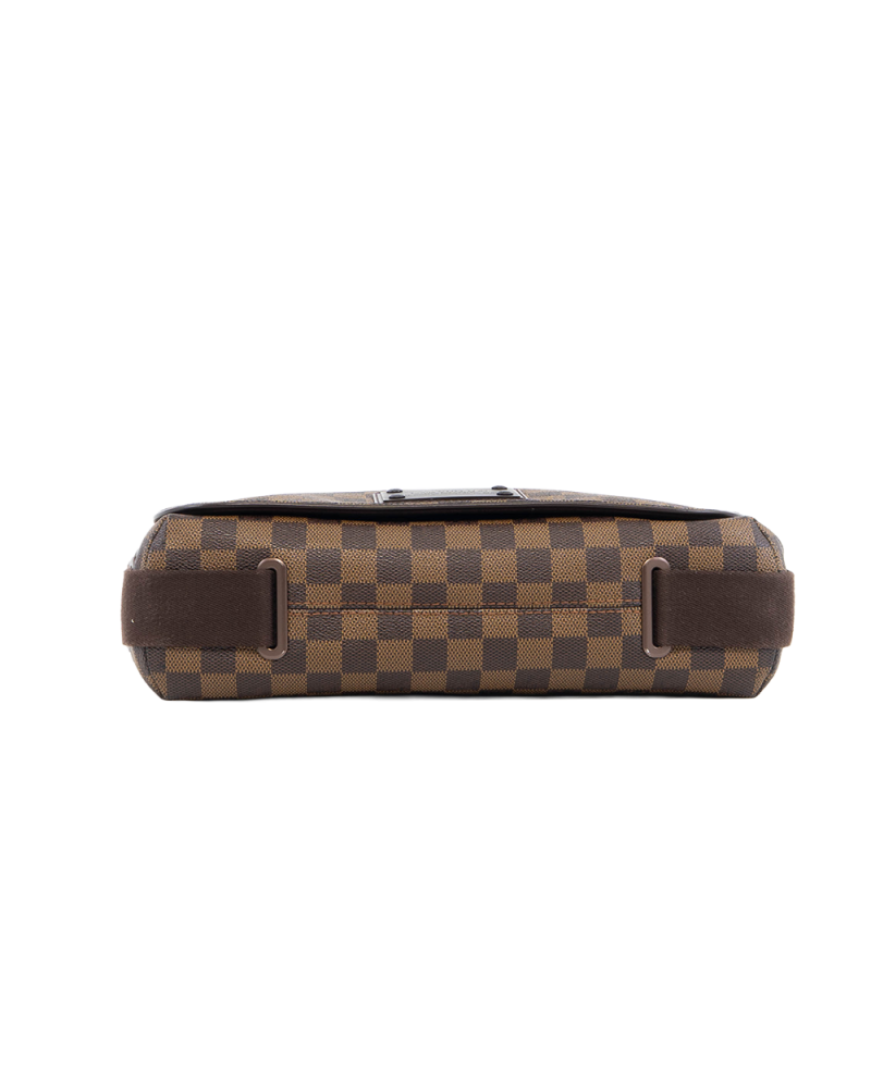 LV BROOKLYN MESSENGER MM BROWN DAMIER CANVAS GHW SR2009 5380