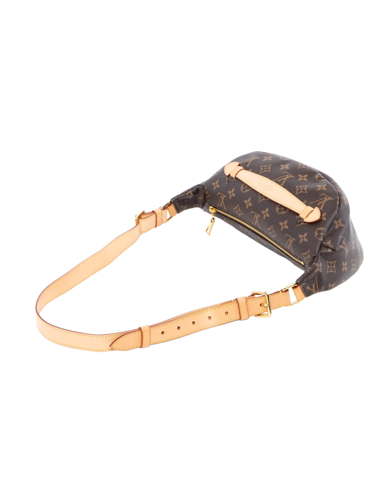 LV BUMBAG MM BROWN MONOGRAM CANVAS GHW MICROCHIP 04313