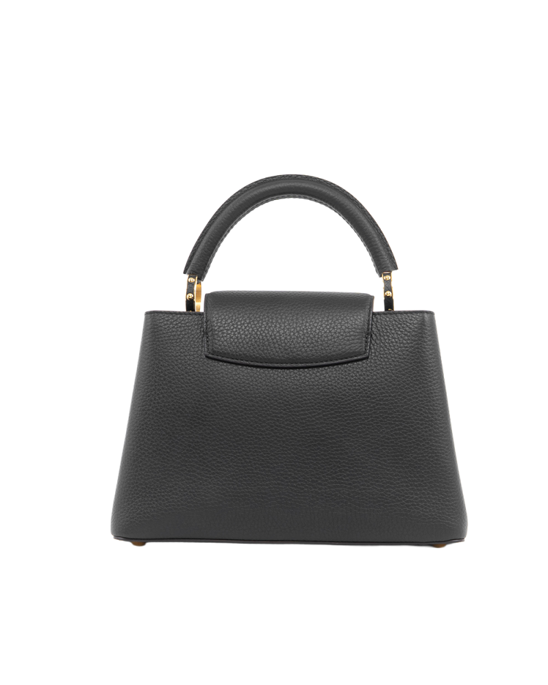 LV CAPUCINES BB BLACK TAURILLON GHW MICROCHIP 5303