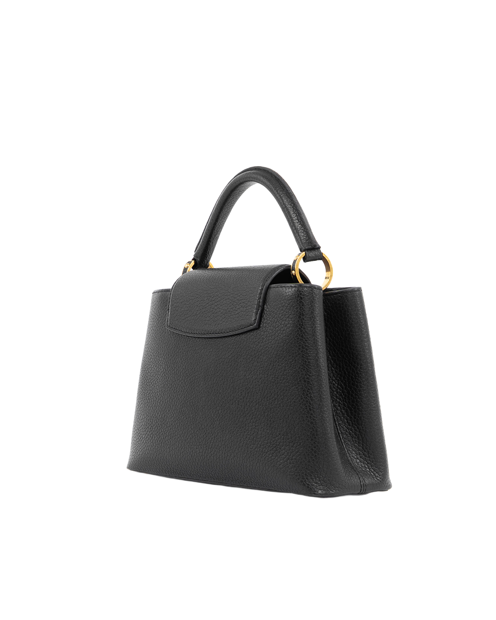 LV CAPUCINES BB BLACK TAURILLON GHW MICROCHIP 5464