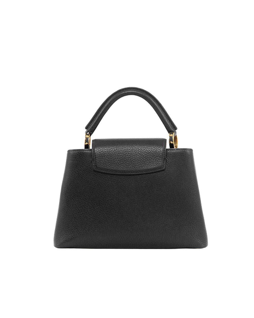 LV CAPUCINES BB BLACK TAURILLON GHW MICROCHIP 5465