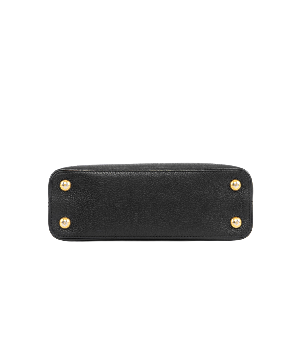 LV CAPUCINES BB BLACK TAURILLON GHW MICROCHIP 5466