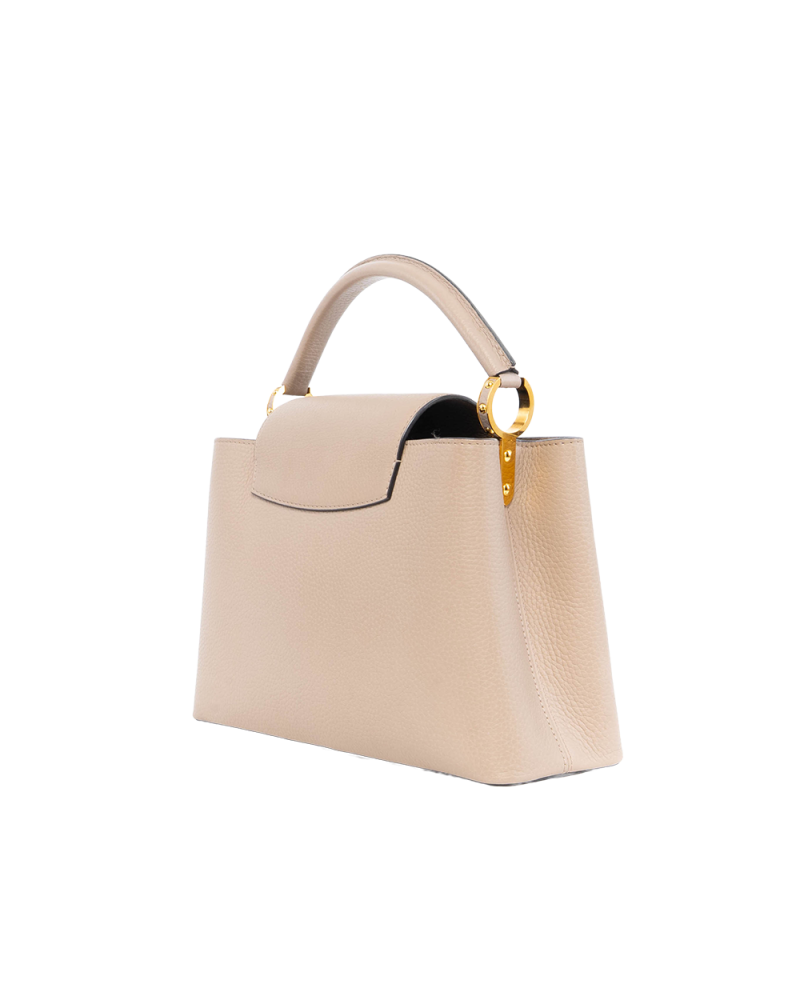 LV CAPUCINES MM GRAY CALF GHW 4155