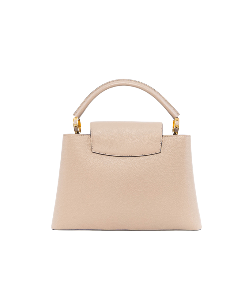LV CAPUCINES MM GRAY CALF GHW 4156