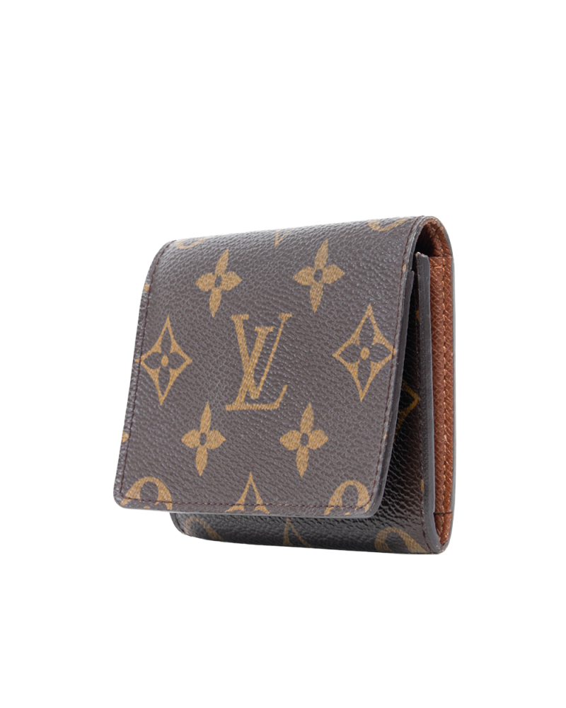 LV CARD HOLDER SHORT BROWN MONOGRAM CANVAS CA0055 0349