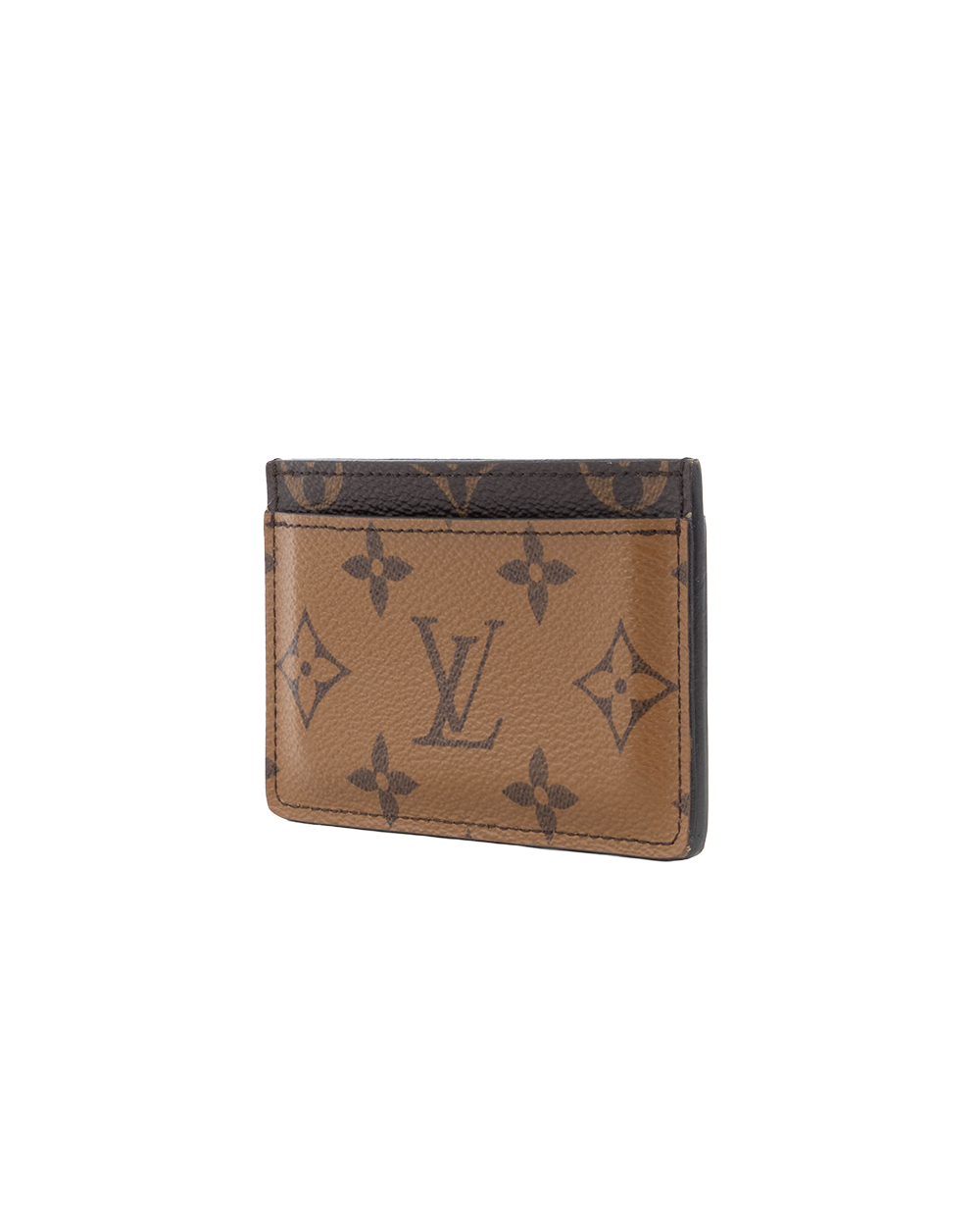 LV CARD SLOT SHORT BROWN MONOGRAM REVERSE MICROCHIP 5428