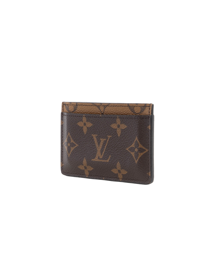 LV CARD SLOT SHORT BROWN MONOGRAM REVERSE MICROCHIP 5429