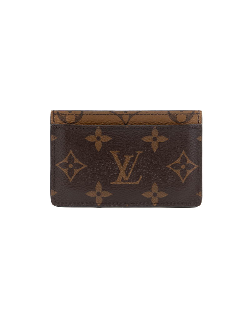 LV CARD SLOT SHORT BROWN MONOGRAM REVERSE MICROCHIP 5430
