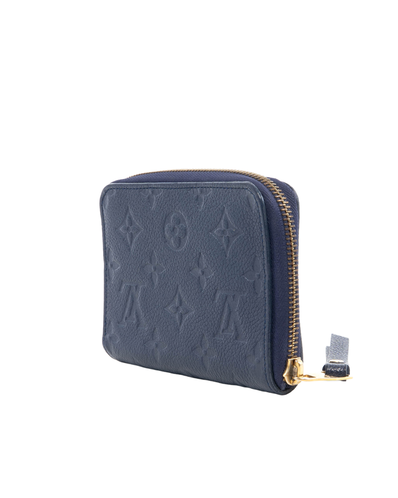 LV CARTERA WALLET SHORT BLUE NAVY EMPREINTE GHW TS4192 0458