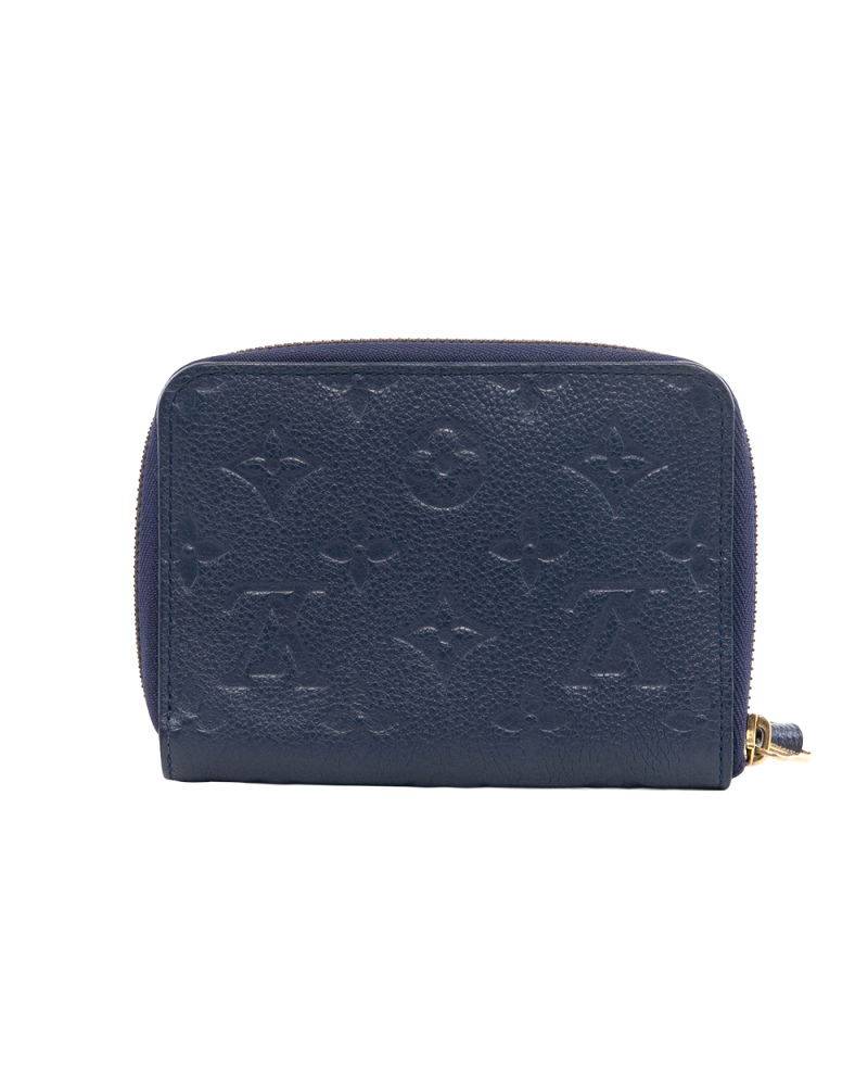 LV CARTERA WALLET SHORT BLUE NAVY EMPREINTE GHW TS4192 0459