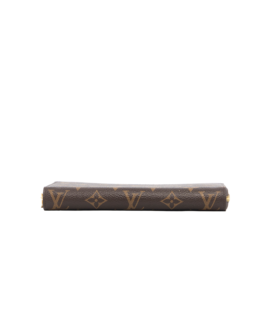 LV CLEMENCE WALLET LONG BROWN MONOGRAM CANVAS GHW MICROCHIP 0177
