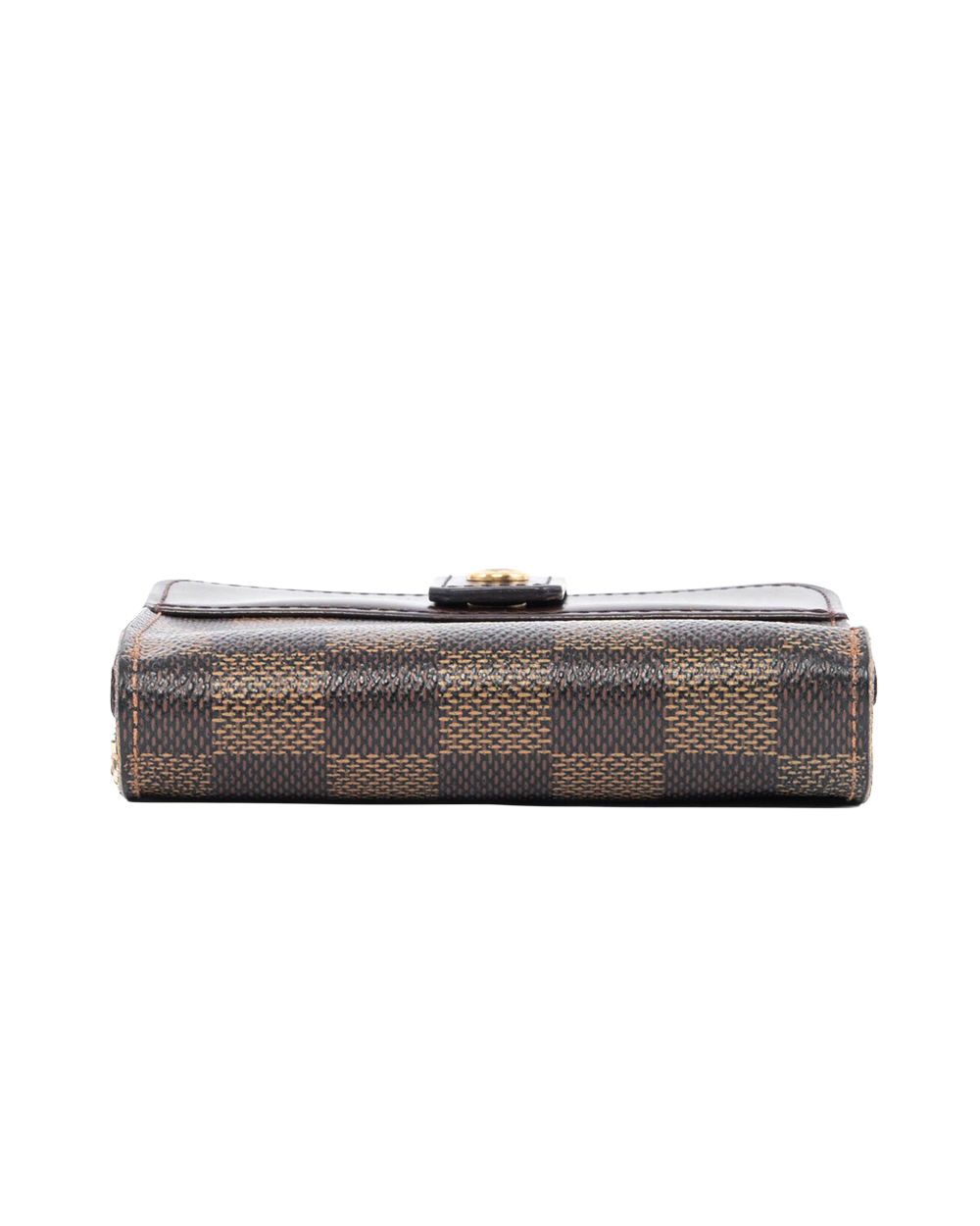 LV COMPACT WALLET SHORT BROWN DAMIER CANVAS GHW CA0075 03759