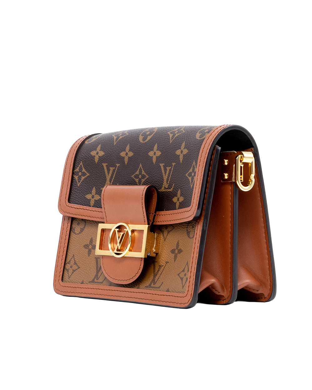LV DAUPHINE MINI BROWN MONOGRAM REVERSE GHW MICROCHIP 05925