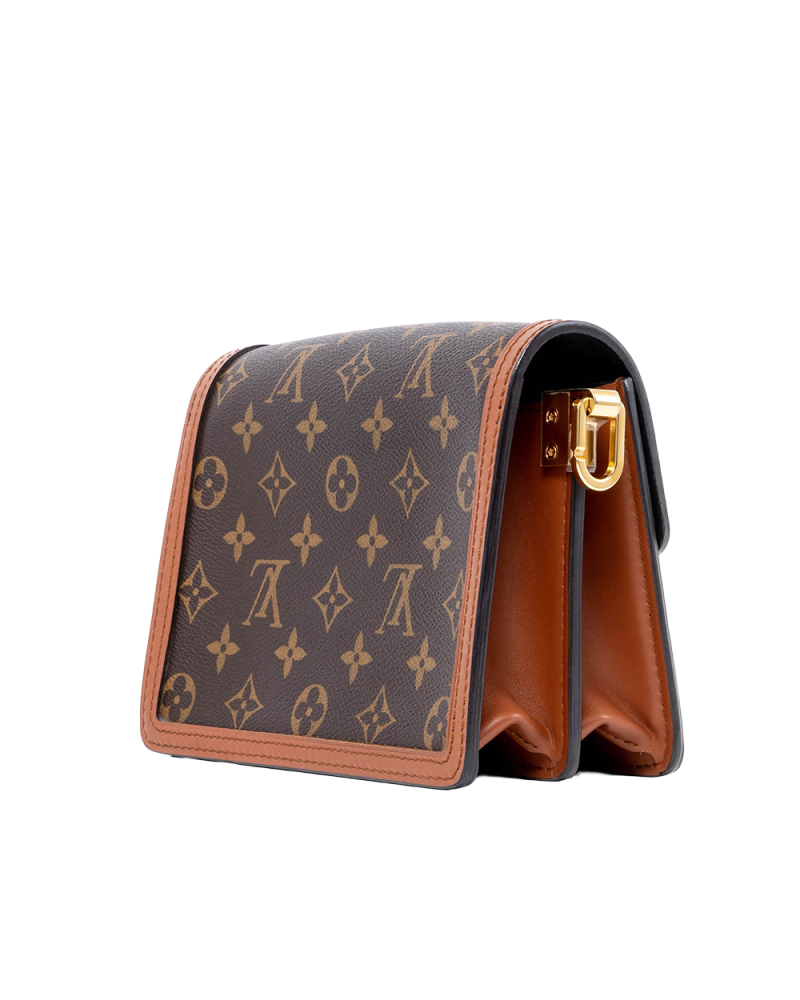 LV DAUPHINE MINI BROWN MONOGRAM REVERSE GHW MICROCHIP 05926