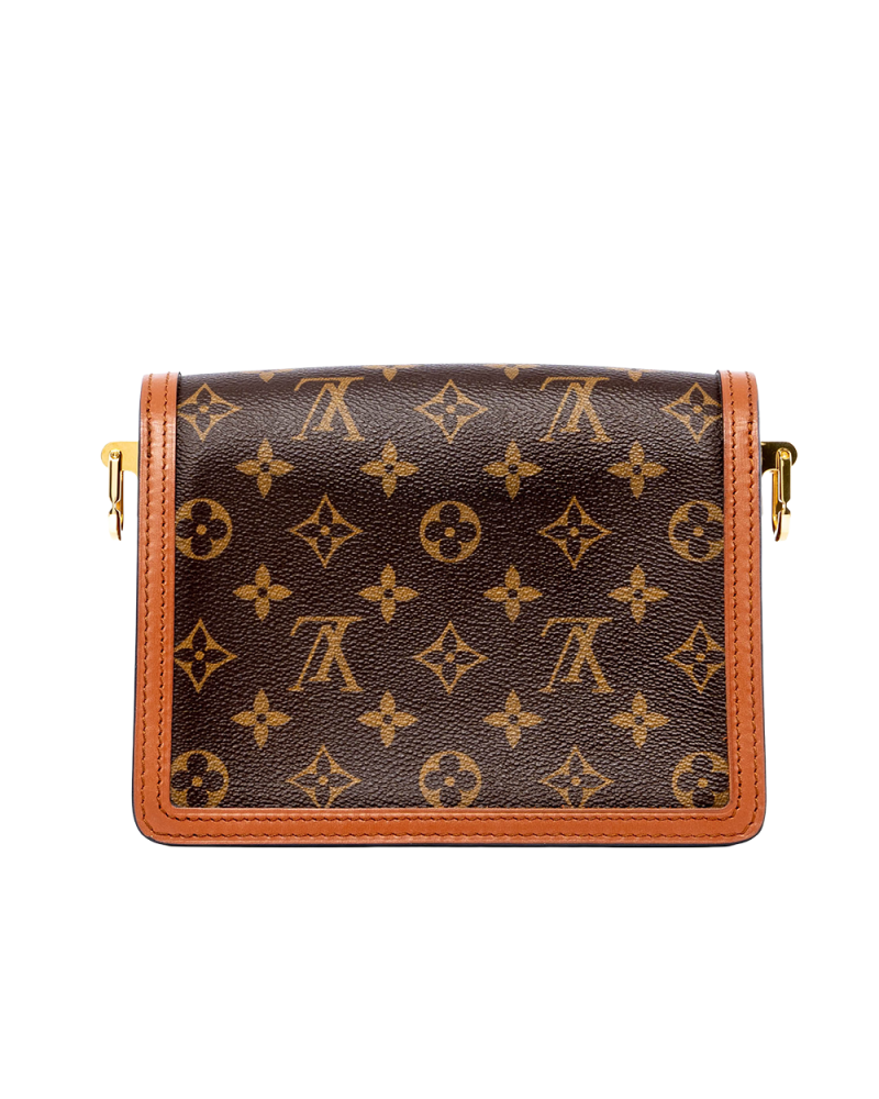 LV DAUPHINE MINI BROWN MONOGRAM REVERSE GHW MICROCHIP 05927