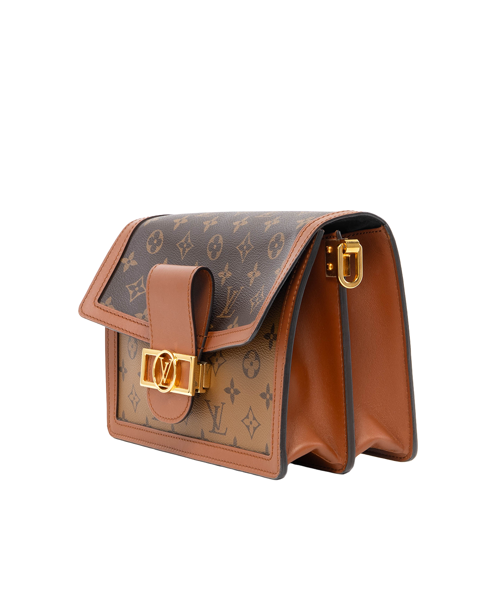 LV DAUPHINE MM BROWN MONOGRAM REVERSE GHW MICROCHIP 8094
