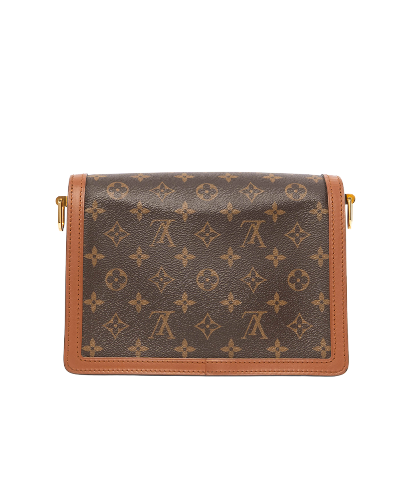 LV DAUPHINE MM BROWN MONOGRAM REVERSE GHW MICROCHIP 8096