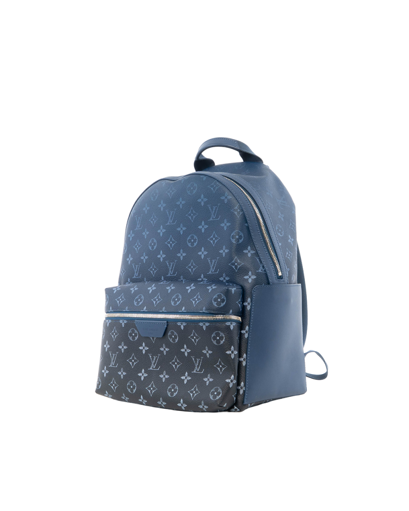 LV DISCOVERY BACKPACK PM BLUE NAVY MONOGRAM CANVAS SHW MICROCHIP 3501