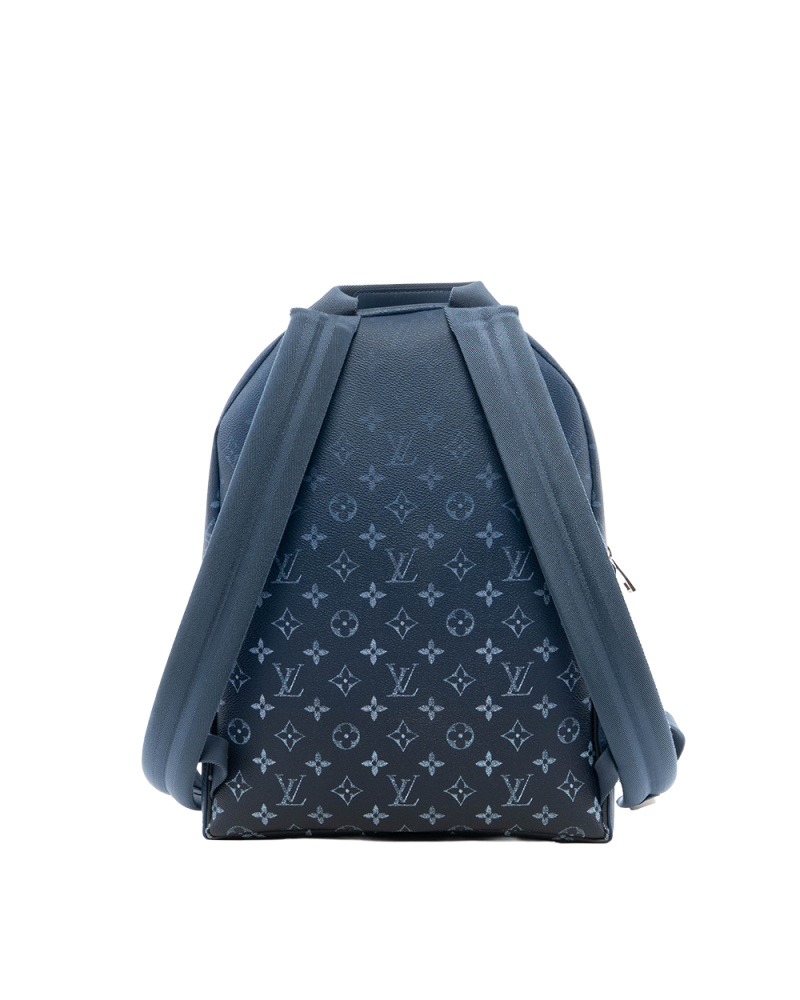 LV DISCOVERY BACKPACK PM BLUE NAVY MONOGRAM CANVAS SHW MICROCHIP 3503
