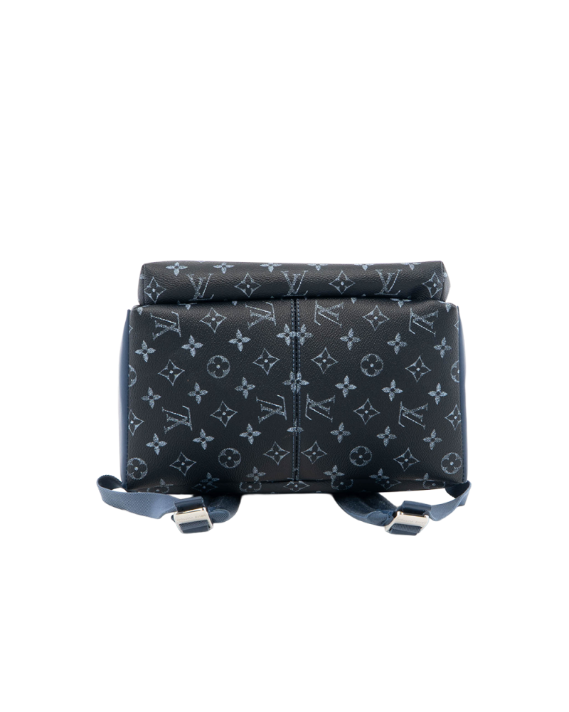 LV DISCOVERY BACKPACK PM BLUE NAVY MONOGRAM CANVAS SHW MICROCHIP 3504