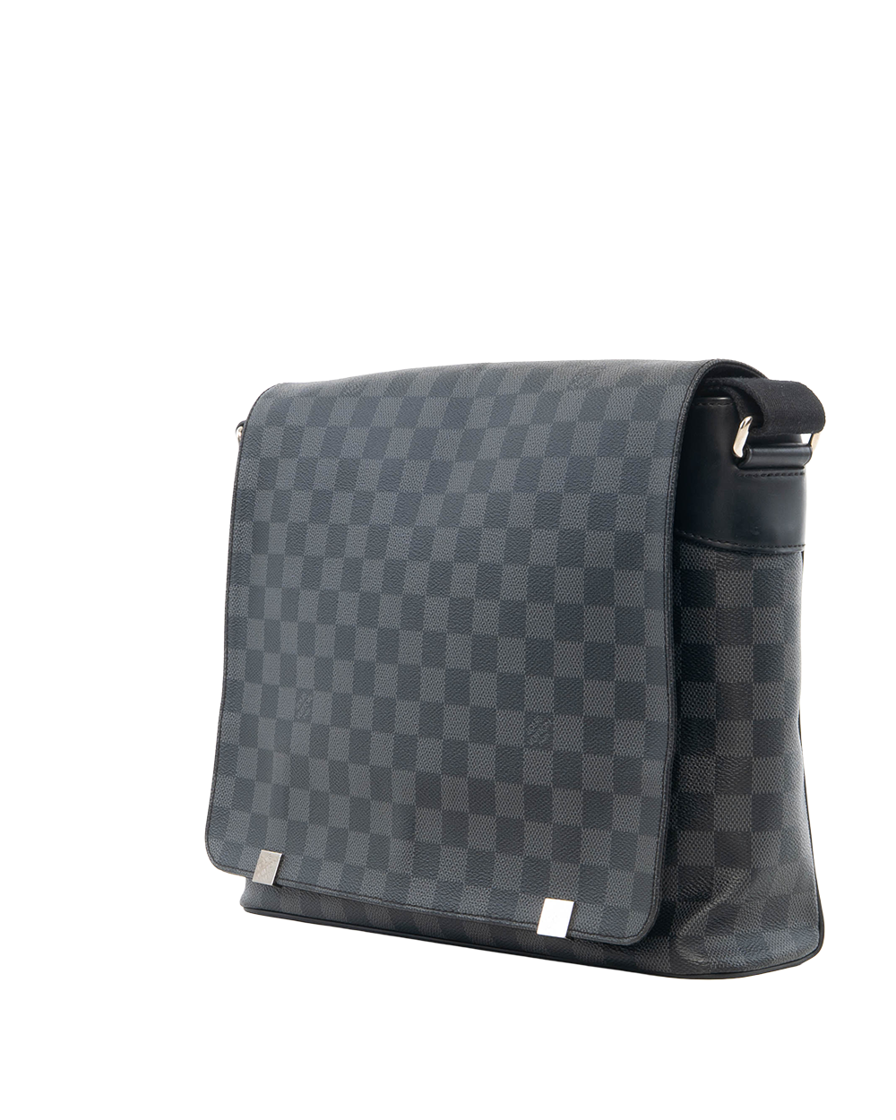 LV DISTRICT MESSENGER GM GRAPHITE DAMIER CANVAS SHW MICROCHIP 3517
