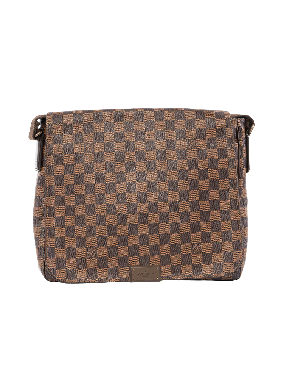 LV DISTRICT MESSENGER MM BROWN DAMIER CANVAS GHW CA1125 9793