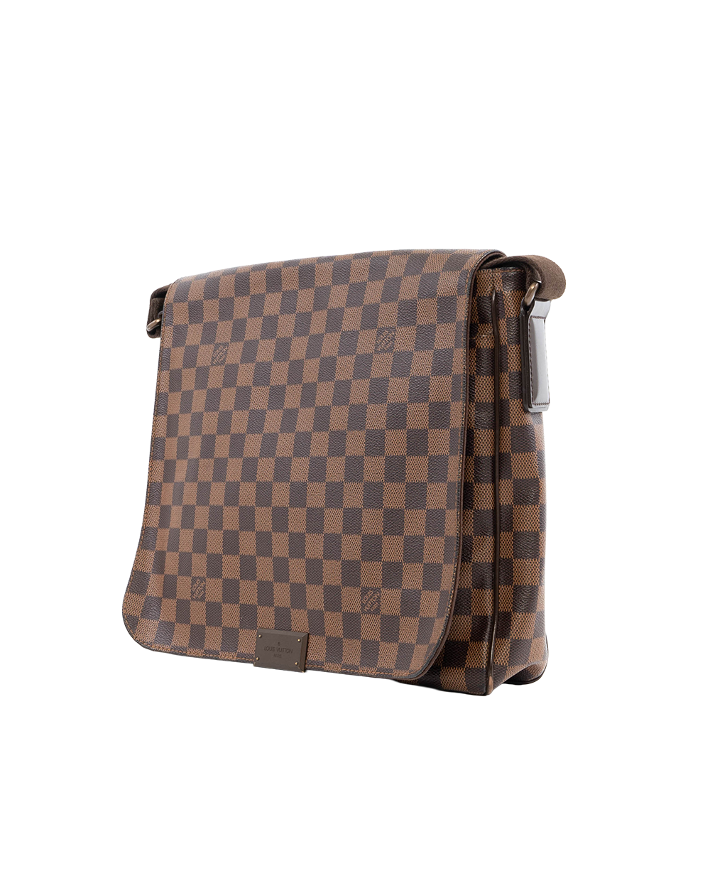 LV DISTRICT MESSENGER MM BROWN DAMIER CANVAS GHW CA1125 9794
