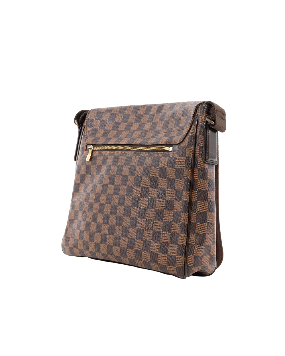 LV DISTRICT MESSENGER MM BROWN DAMIER CANVAS GHW CA1125 9795