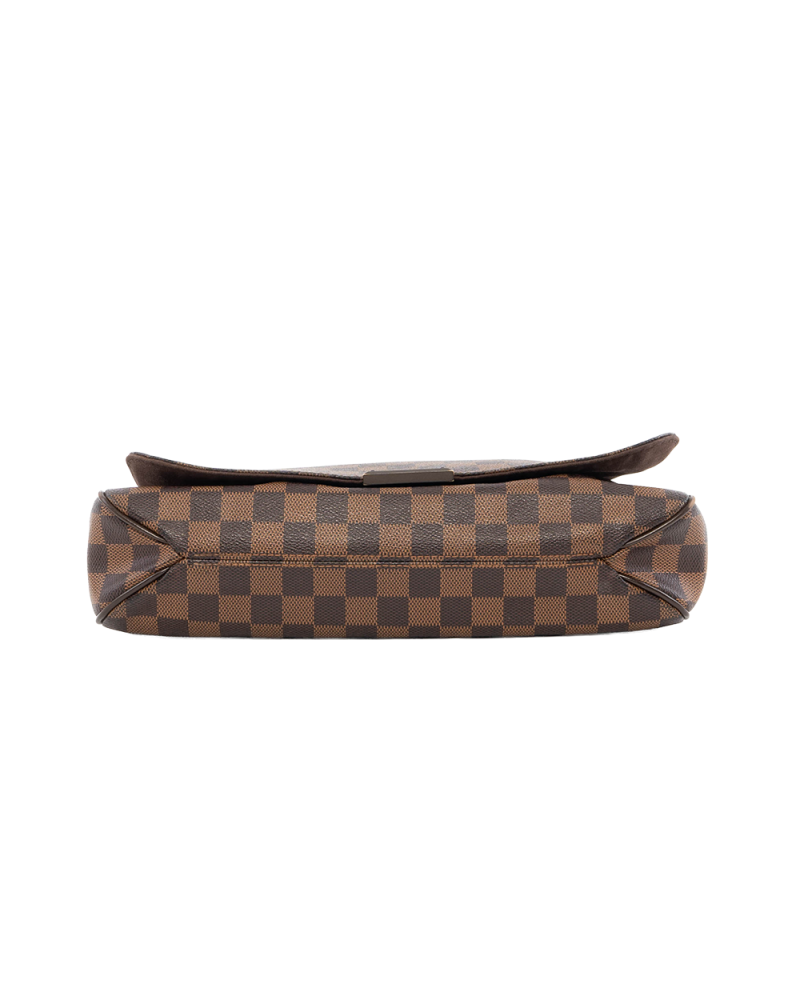 LV DISTRICT MESSENGER MM BROWN DAMIER CANVAS GHW CA1125 9797