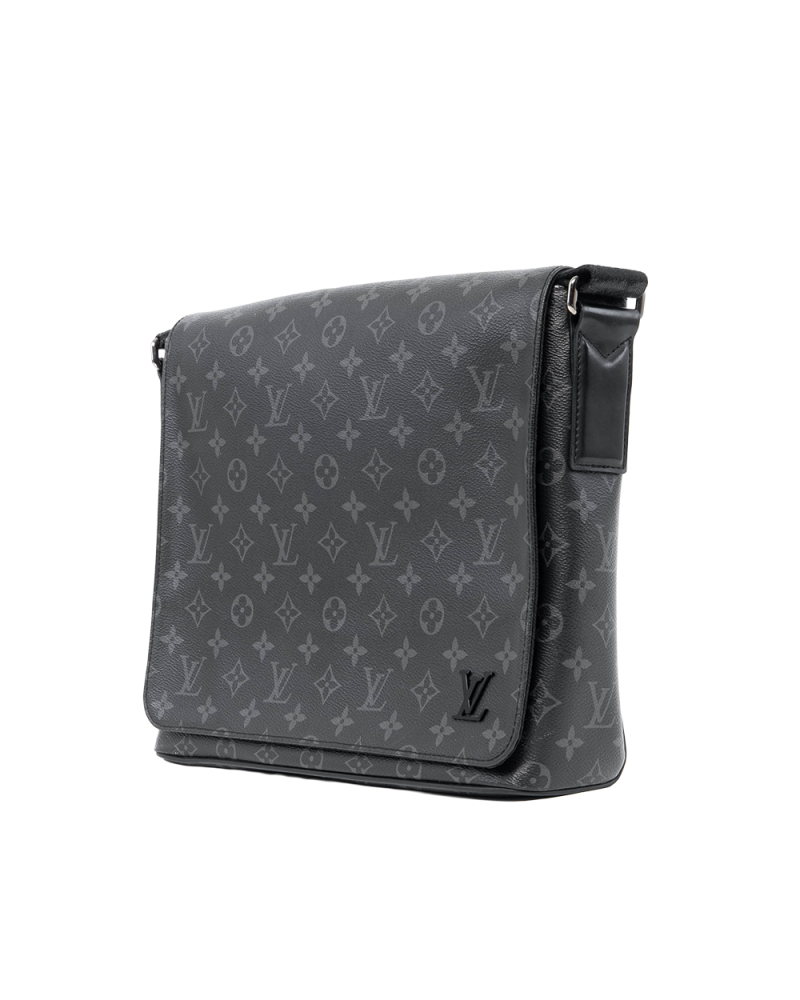 LV DISTRICT MESSENGER MM ECLIPSE MONOGRAM CANVAS SHW GI5127 1001