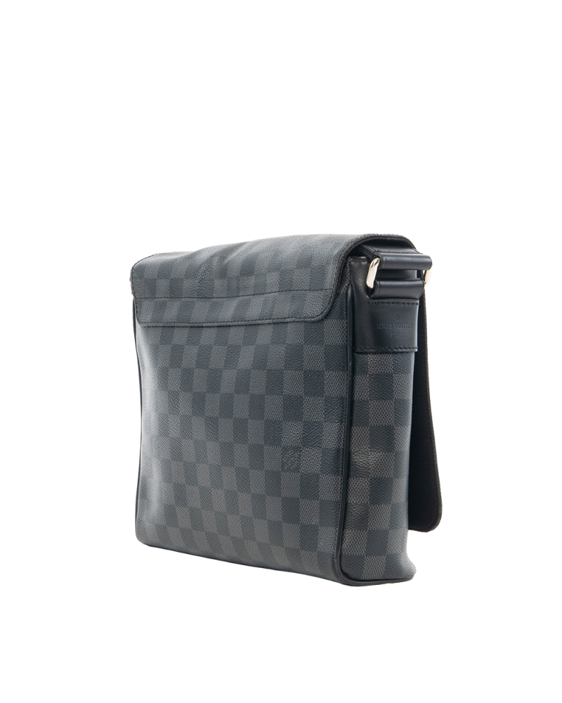 LV DISTRICT MESSENGER PM GRAPHITE DAMIER CANVAS SHW CA2108 7396