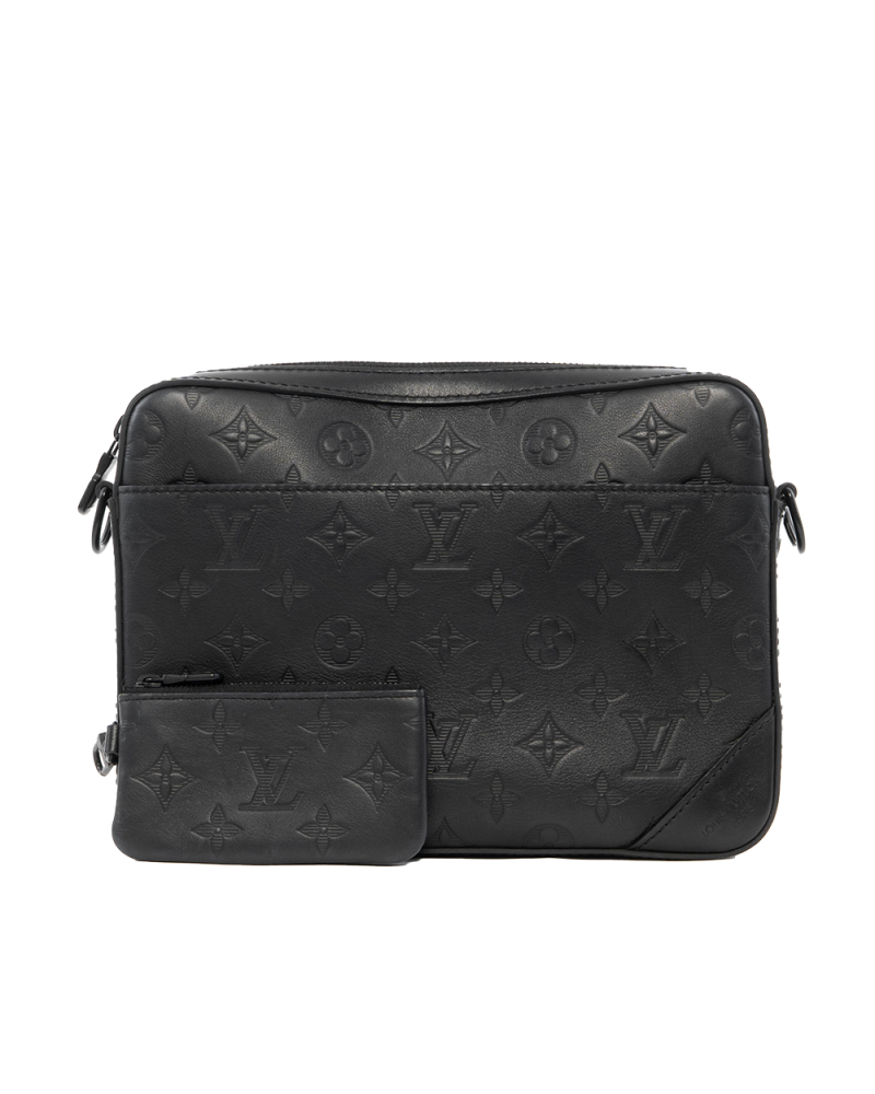 LV DUO MESSENGER BLACK GIANT MONOGRAM CALF BHW TJ0261 6272