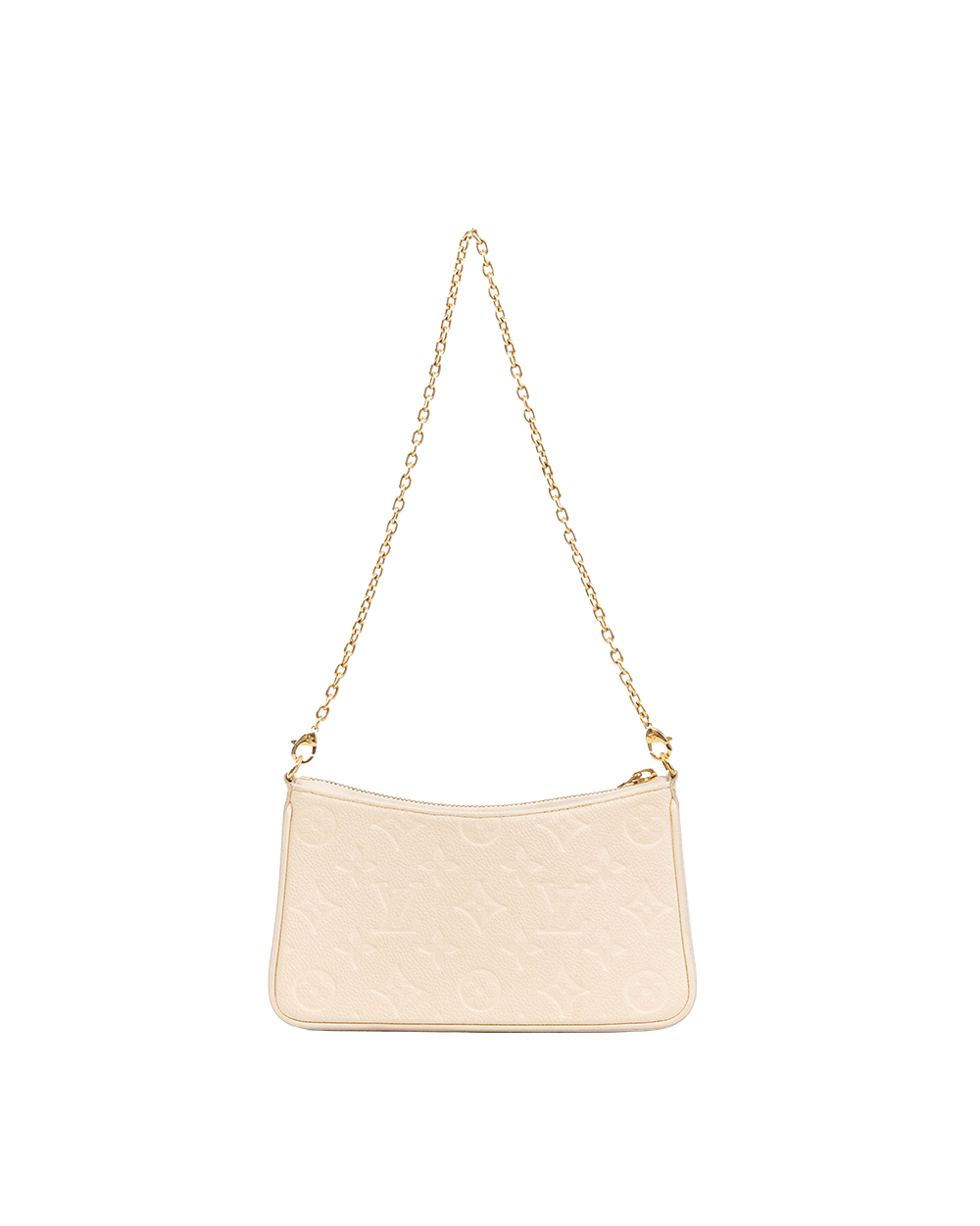 LV EASY POUCH ON STRAP WHITE GIANT MONOGRAM CALF GHW MICROCHIP 5359