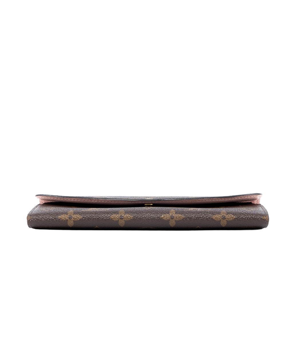 LV EMILIE WALLET LONG BROWN PINK MONOGRAM CANVAS GHW VM2260 03910