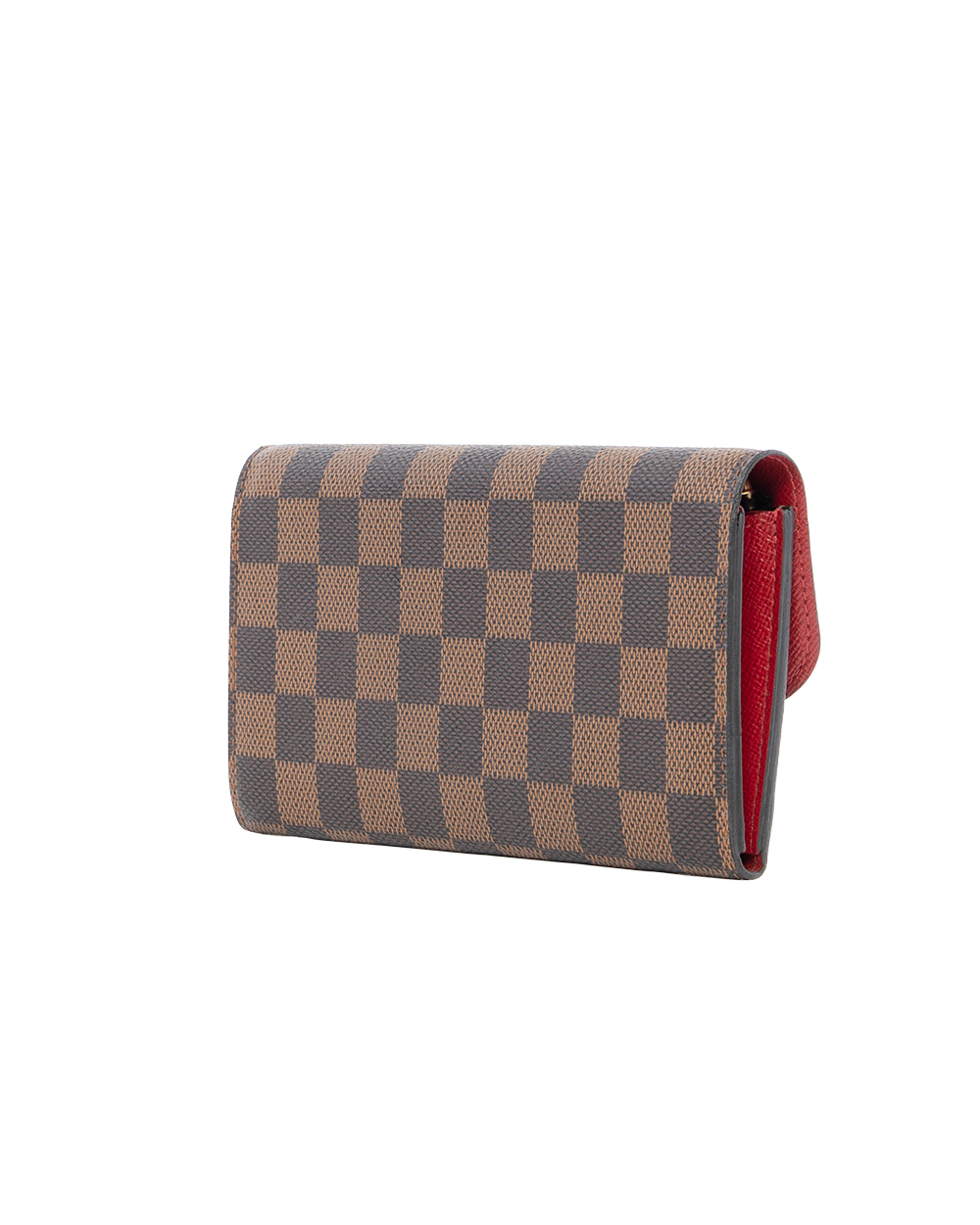 LV EMILIE WALLET LONG BROWN RED DAMIER CANVAS GHW CA0138 4112