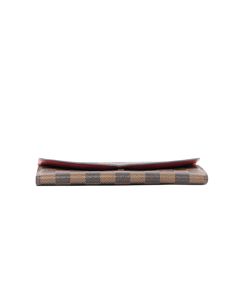 LV EMILIE WALLET LONG BROWN RED DAMIER CANVAS GHW CA0138 4114