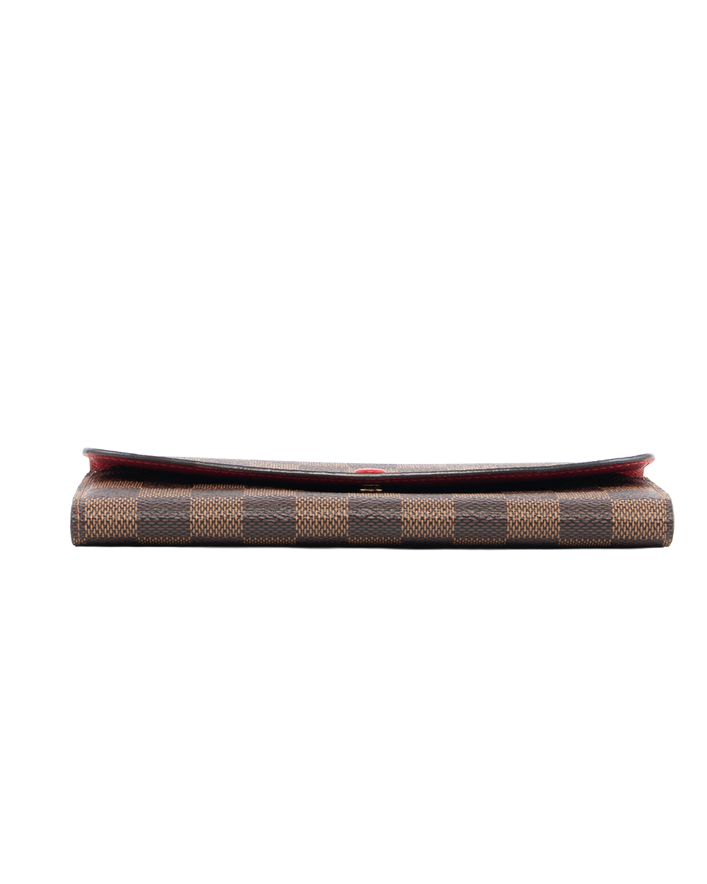 LV EMILIE WALLET LONG BROWN RED DAMIER CANVAS GHW CA1109 0436