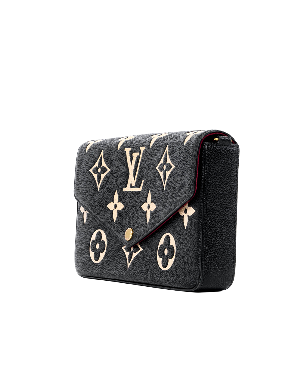 LV FELICIE BLACK BEIGE GIANT MONOGRAM CALF GHW MICROCHIP 03951