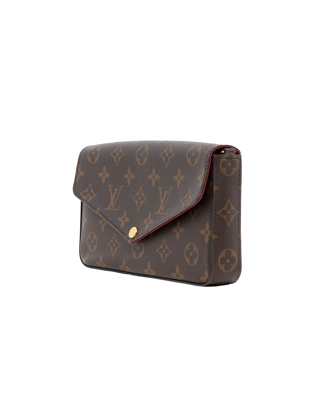 LV FELICIE BROWN RED MONOGRAM CANVAS GHW CA4119 7987
